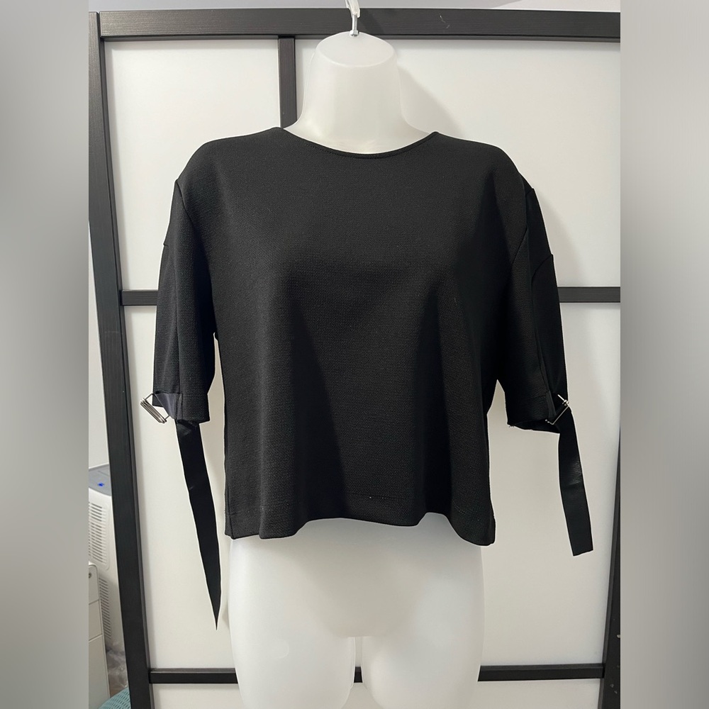 Zara black medium blouse